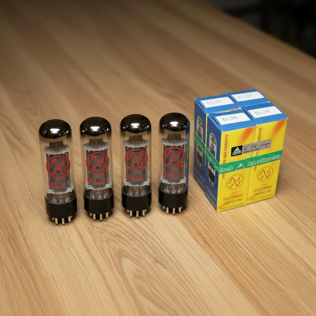 EL34 premium matched quad Tubes new in box
