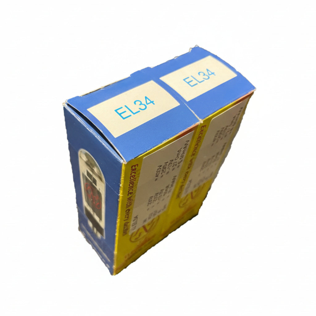 JJ EL34 Premium Matched Pair Vacuum Tubes Australia | Power Tubes